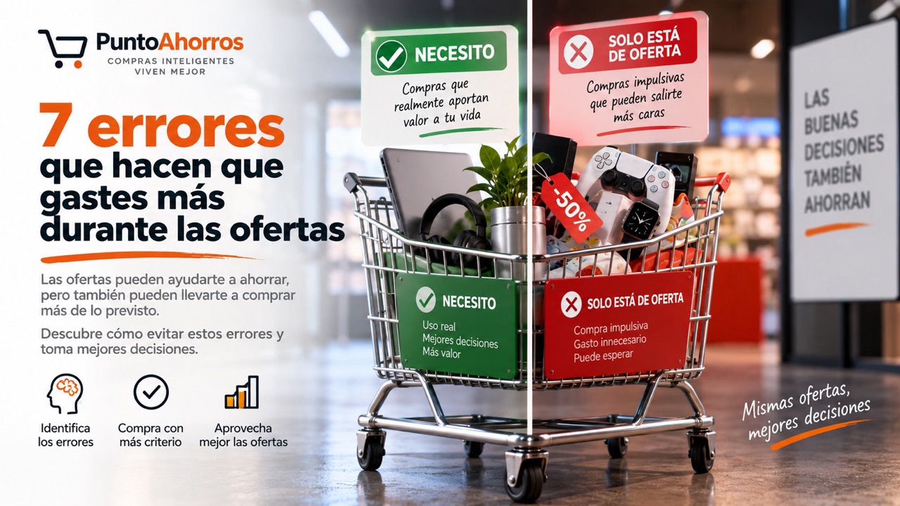 7 errores que hacen que gastes más durante las ofertas
